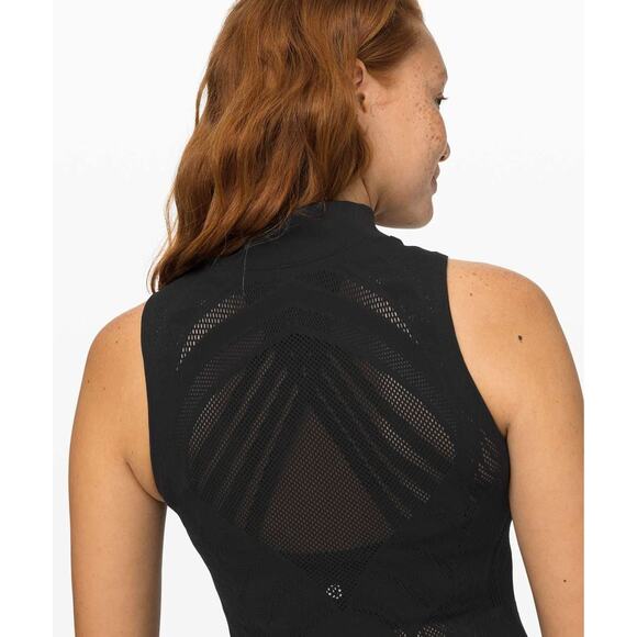 Lululemon Reveal Mock Neck Activewear Tank Top - 4 - Picture 3 of 5